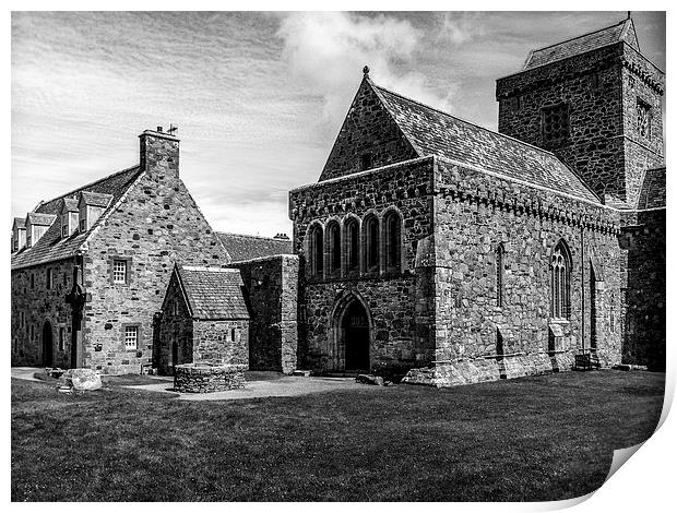 The Abbey on The Isle of Iona Print by Naylor's Photography