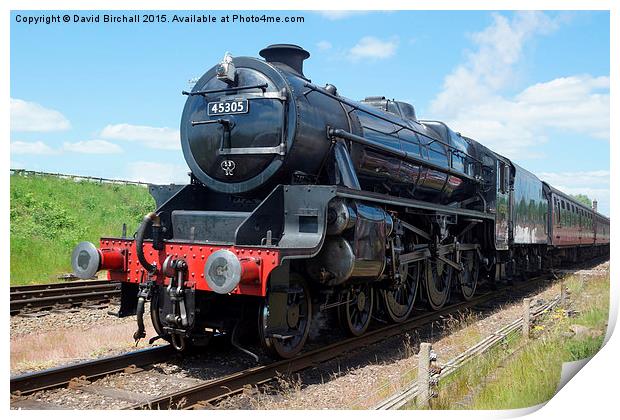  Steam Locomotive 45305 at Quorn Print by David Birchall