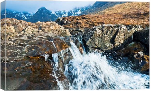 Fairy Pools, Glenbrittle, Isle of Skye Canvas Print by David Ross