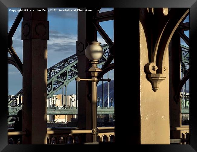  Bridges over the Tyne Framed Print by Alexander Perry