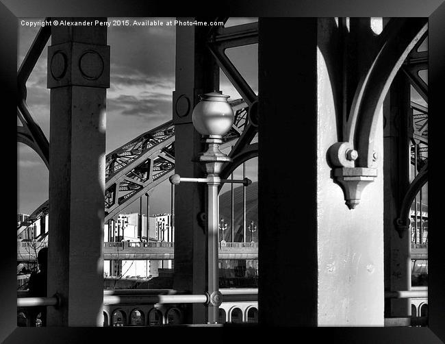  Tyne Bridges Framed Print by Alexander Perry