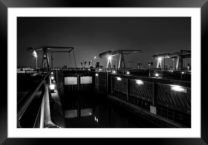 Cardiff Barrage  Framed Mounted Print by Dean Merry