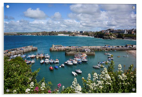  Newquay Harbour Acrylic by Jason Green