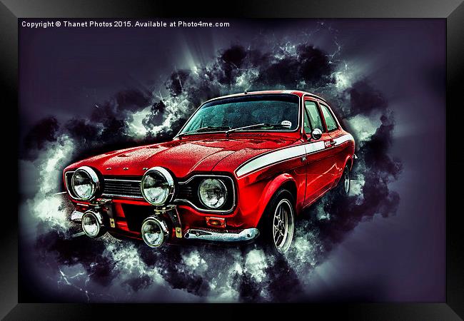 Ford Escort Mexico RS2000 Framed Print by Thanet Photos
