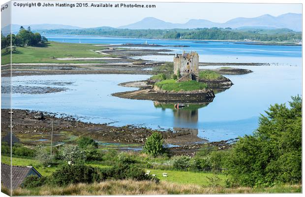  Scottish Castle Canvas Print by John Hastings