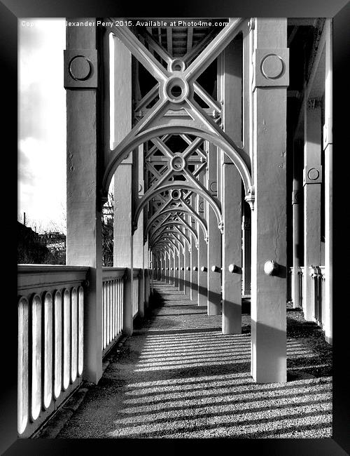  High Level Bridge Framed Print by Alexander Perry