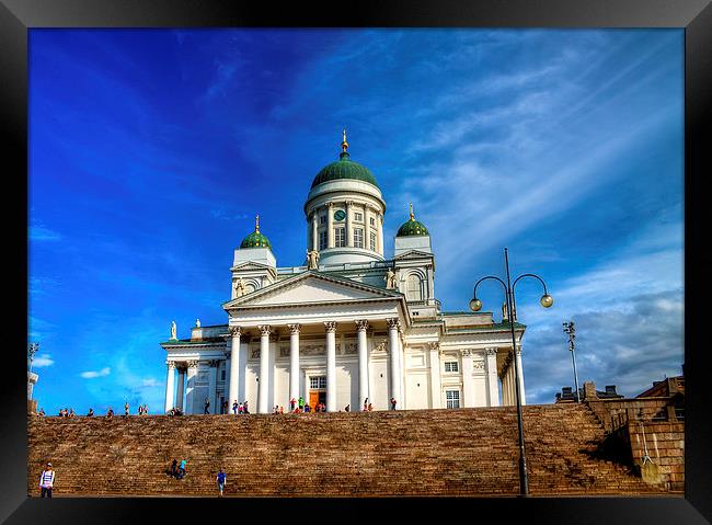 Helsinki Cathedral on a Sunny Day Framed Print by Juha Remes