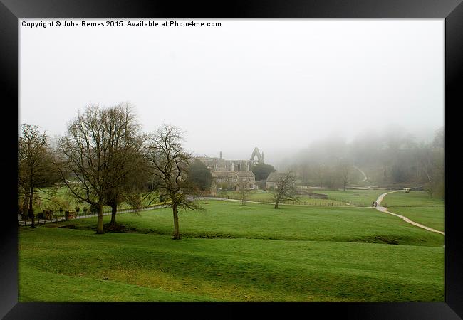 Misty Scenery in Wharfedale Framed Print by Juha Remes