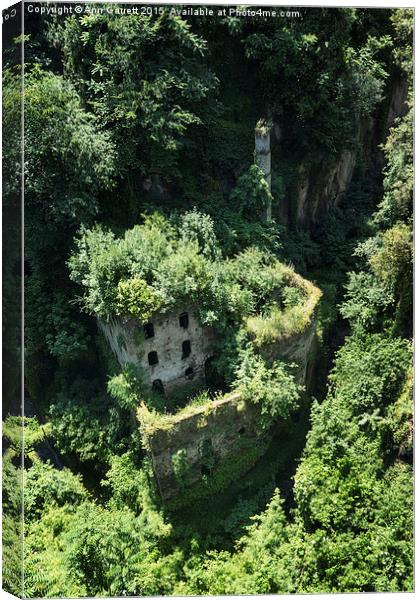 The Valley of the Mills, Sorrento Italy Canvas Print by Ann Garrett