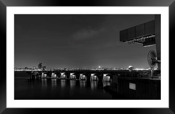 Cardiff Barrage Framed Mounted Print by Dean Merry