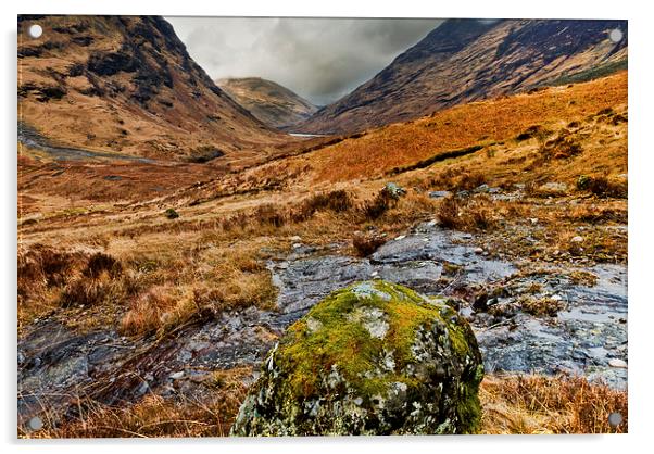 Glen Coe, Scotland Acrylic by David Ross