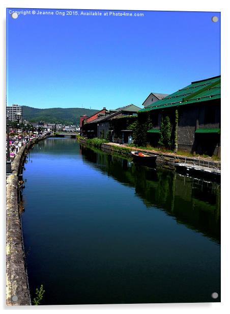 Otaru Canal in Summer Acrylic by Jeanne Ong