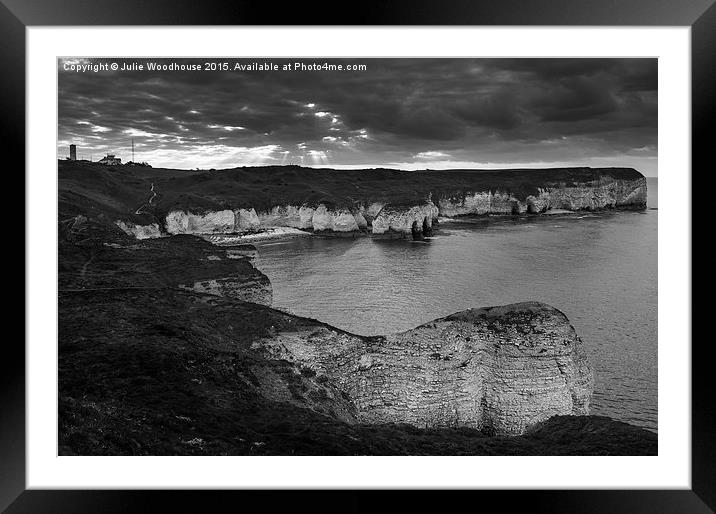  Flamborough Head and Selwicks Bay Framed Mounted Print by Julie Woodhouse