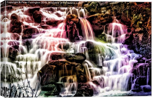  The Colours Of Water Canvas Print by Peter Farrington