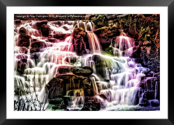  The Colours Of Water Framed Mounted Print by Peter Farrington