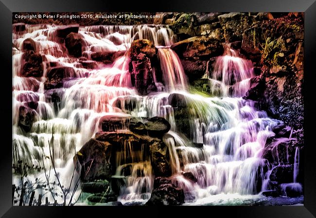  The Colours Of Water Framed Print by Peter Farrington