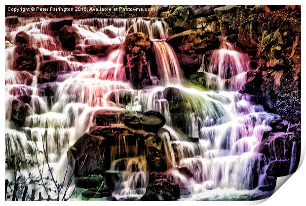  The Colours Of Water Print by Peter Farrington