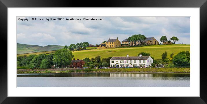  Hollingworth Lake and Country Park Framed Mounted Print by Fine art by Rina