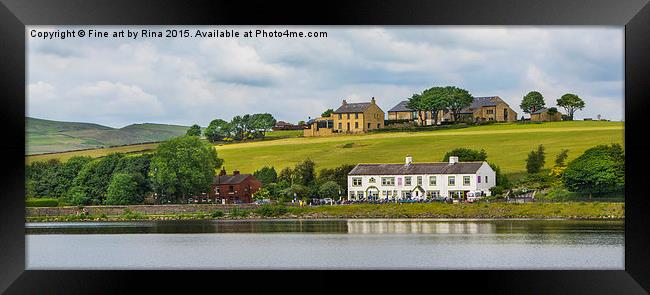  Hollingworth Lake and Country Park Framed Print by Fine art by Rina