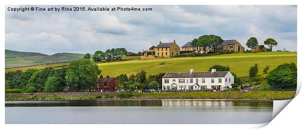  Hollingworth Lake and Country Park Print by Fine art by Rina