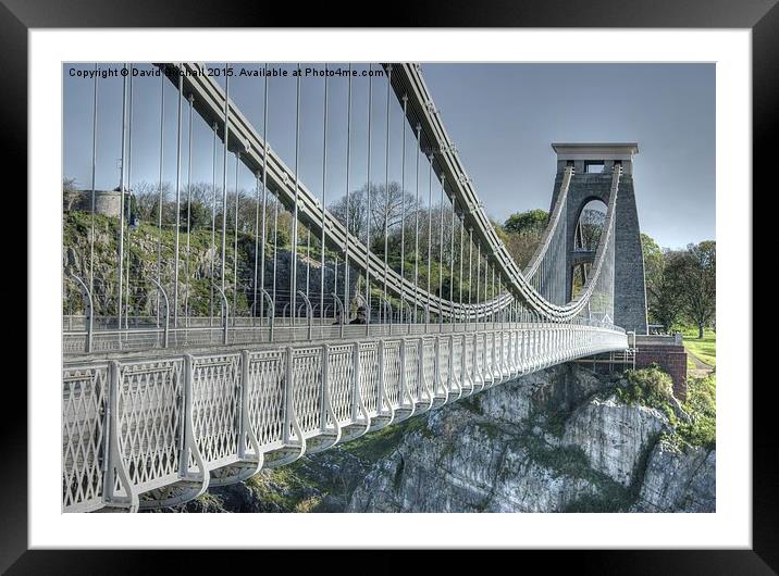  Clifton Suspension Bridge Framed Mounted Print by David Birchall
