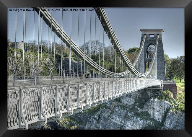  Clifton Suspension Bridge Framed Print by David Birchall