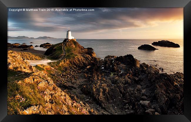  Lover's Island Lighthouse Framed Print by Matthew Train