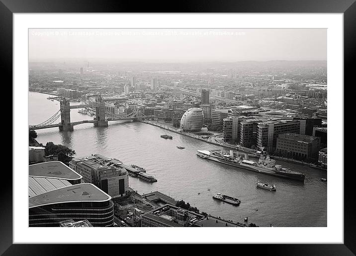 London Skyline Framed Mounted Print by Graham Custance