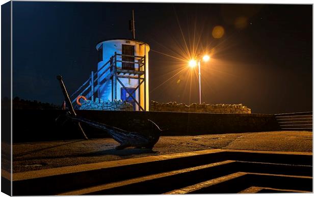  Porthcawl Watch tower Canvas Print by Dean Merry