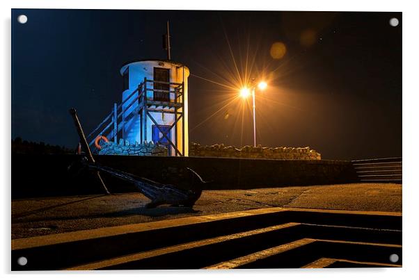  Porthcawl Watch tower Acrylic by Dean Merry