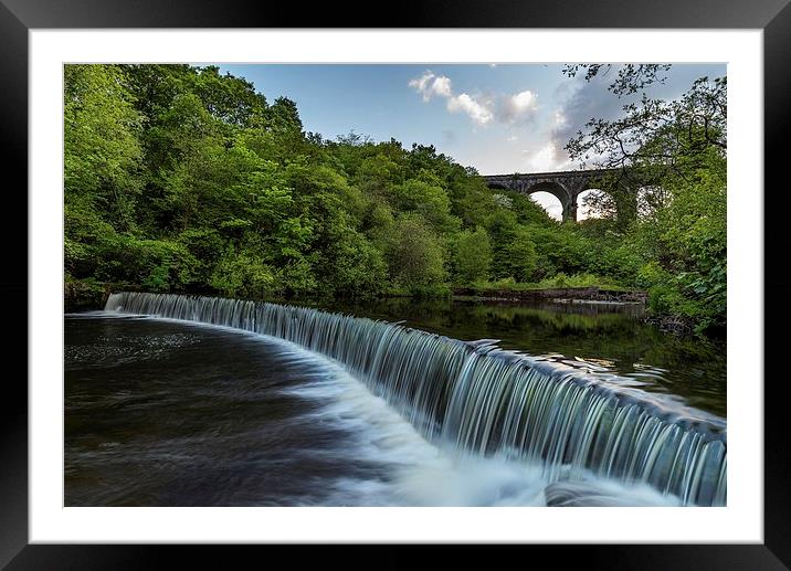 Cefn-coed-y-cymmer wier & viaduct Framed Mounted Print by Dean Merry