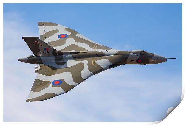 Vulcan bomber Spirit of Great Britain Print by Oxon Images