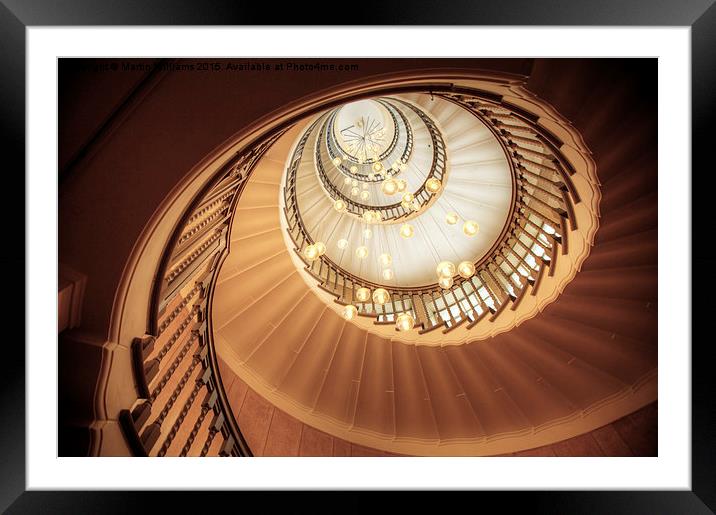  Spiral Stairs Framed Mounted Print by Martin Williams
