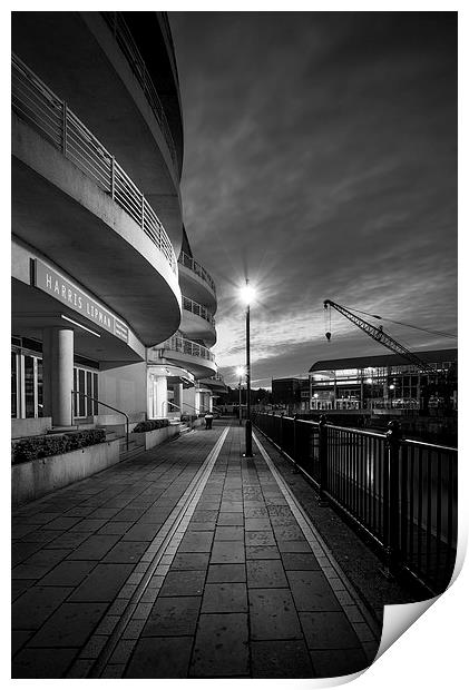 Sovereign Quay, Cardiff Bay Print by Dean Merry