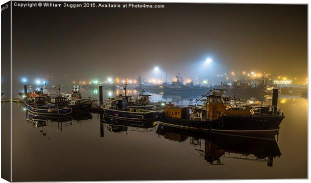  Whitby Fishing Boats. Canvas Print by William Duggan