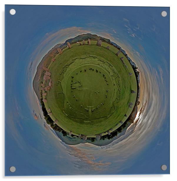 Castlerigg Stone Circle Acrylic by Roger Green