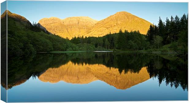  Glencoe reflections in summer Canvas Print by Stephen Taylor