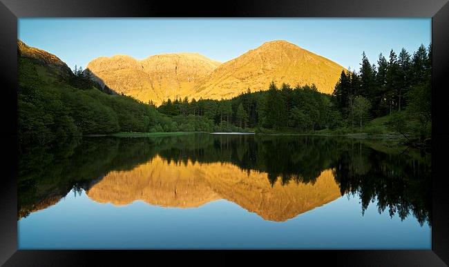  Glencoe reflections in summer Framed Print by Stephen Taylor