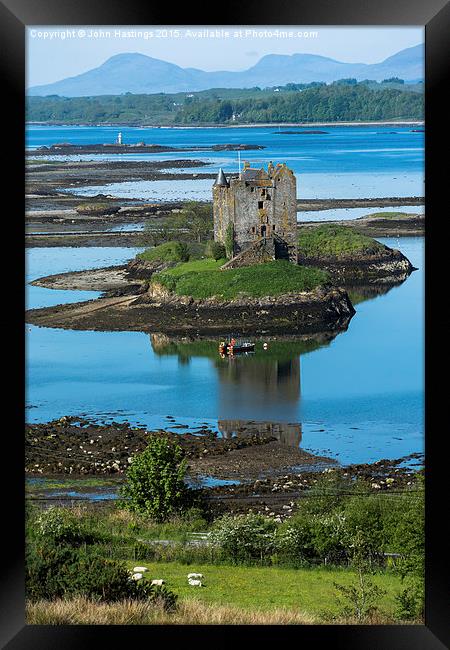  Castle Stalker Framed Print by John Hastings