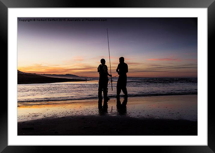  Father and son Framed Mounted Print by DeniART 