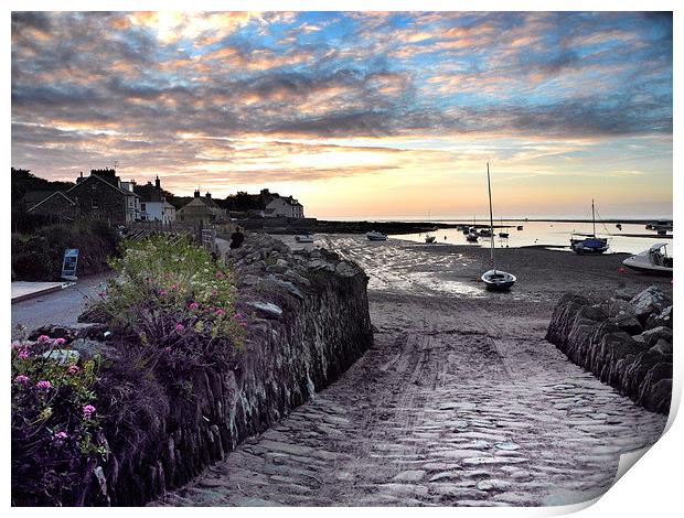  A Newport sunset. Print by Philip Jones