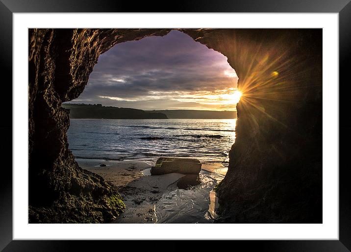  Newgale Sunset. Framed Mounted Print by Philip Jones
