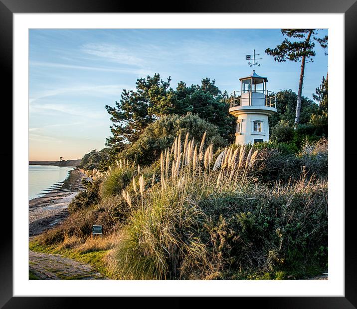  The Lighthouse at lepe Framed Mounted Print by Sue Knight