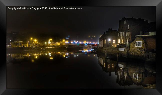  Whitby,Captain Cook's View . Framed Print by William Duggan