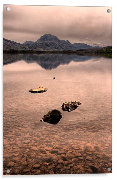 Slioch by Loch Maree  Acrylic by Jacqi Elmslie