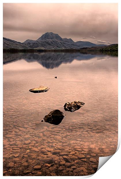 Slioch by Loch Maree  Print by Jacqi Elmslie