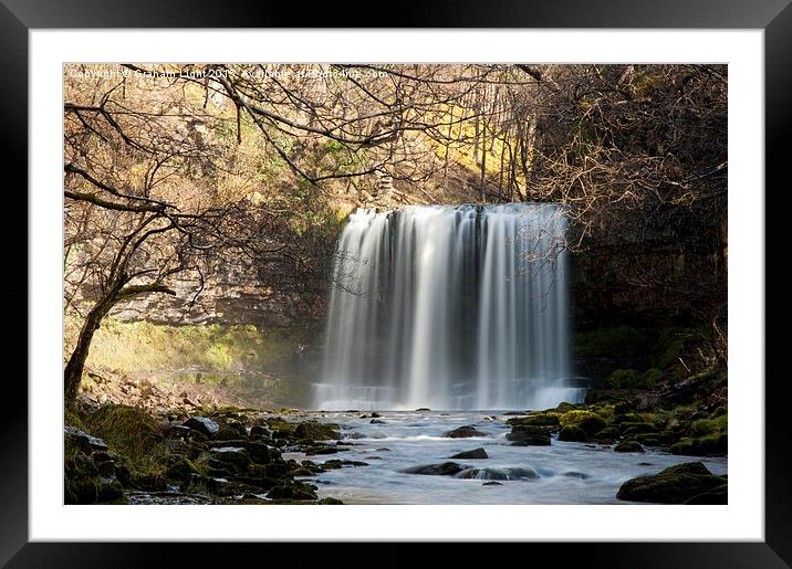 Waterfalls at Brecon Framed Mounted Print by Graham Light