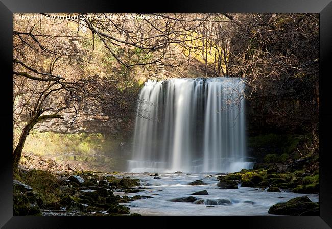 Waterfalls at Brecon Framed Print by Graham Light