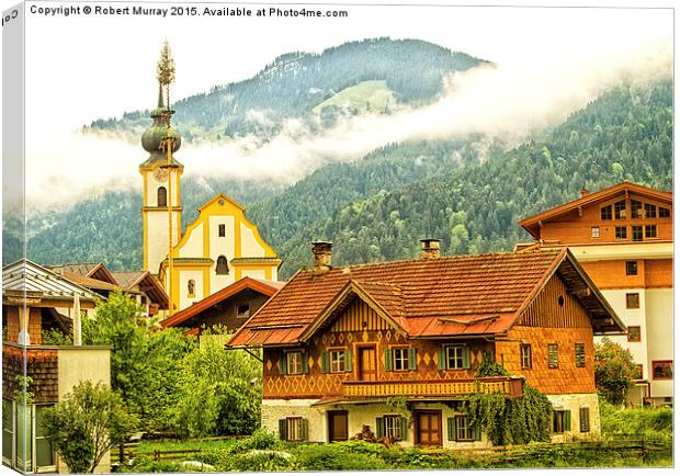  Alpine Village Austria Canvas Print by Robert Murray