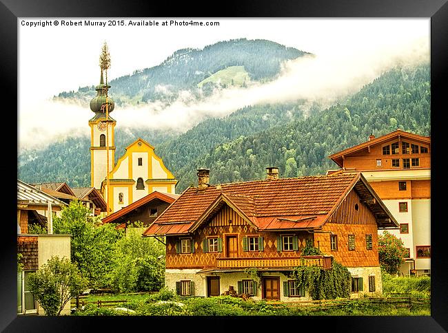  Alpine Village Austria Framed Print by Robert Murray